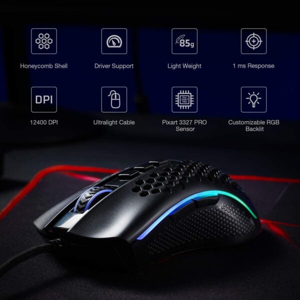 Gaming Ποντίκι - Redragon M808 RGB Storm Lightweight - Image 3