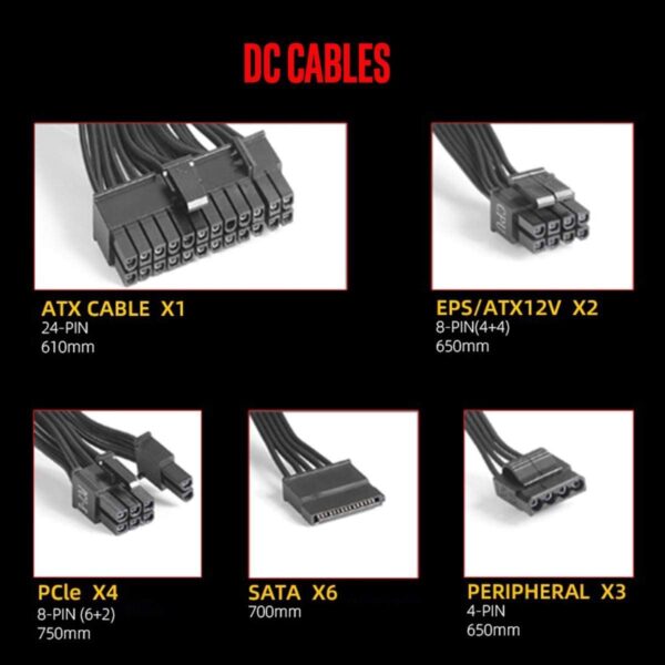 Gaming Τροφοδοτικό - Redragon GC PS005 700W FULL MODULAR - Image 8
