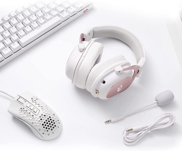 Gaming Ακουστικά - Redragon Zeus H510 White/Pink - Image 7