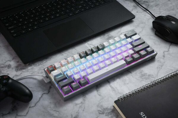 Gaming πληκτρολόγιο - Redragon K617 Fizz (White/Grey) - Image 10