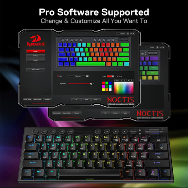 Gaming πληκτρολόγιο - Redragon Noctis K632 PRO - Image 5