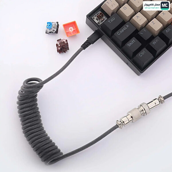 Gaming Αξεσουάρ - Redragon A115B Type C USB Coiled Spring Wire Cable - Image 3