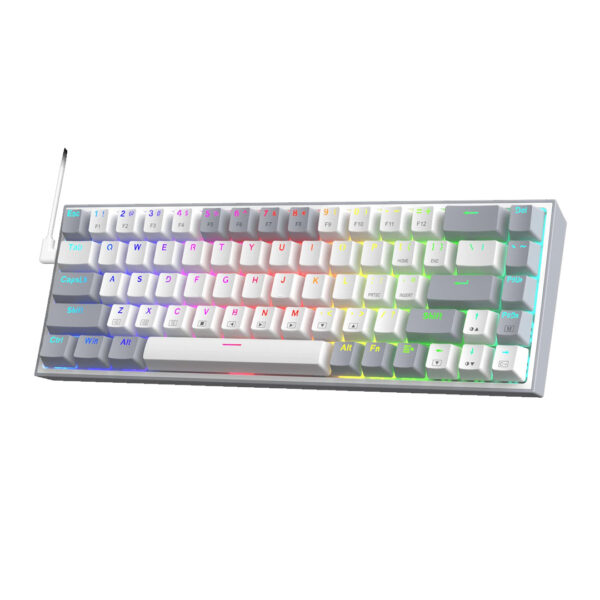 Gaming πληκτρολόγιο - Redragon K631WG-RGB (White/Grey) - Image 7