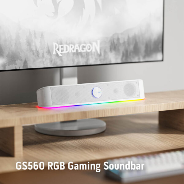 Gaming Soundbar -  Redragon Adiemus GS560 Adiemus (White) - Image 6