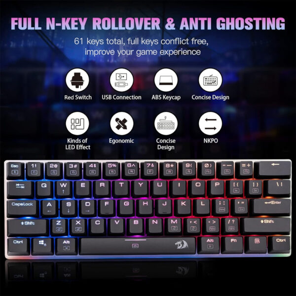 Gaming πληκτρολόγιο - Redragon K605 Alien Giant Super Big Mechanical - Image 7