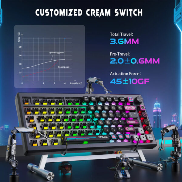 Gaming πληκτρολόγιο - Redragon K732MC-RGB-PRO - Image 8