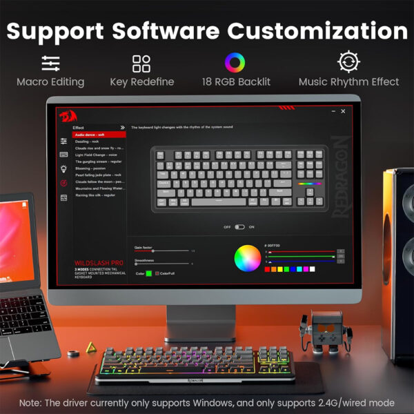 Gaming πληκτρολόγιο - Redragon K734SP-RGB-PRO - Image 10