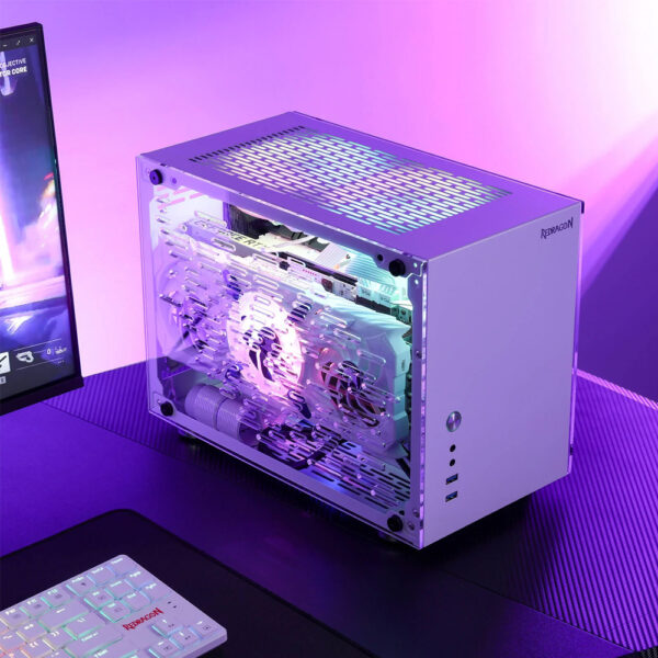 Gaming PC Case - Redragon STRAFE EB211W Mini-ITX - Image 3
