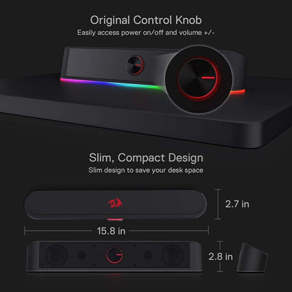 Gaming Soundbar -  Redragon Adiemus GS560 RGB - Image 5