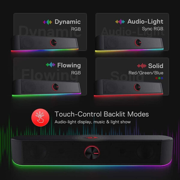 Gaming Soundbar -  Redragon Adiemus GS560 RGB - Image 6