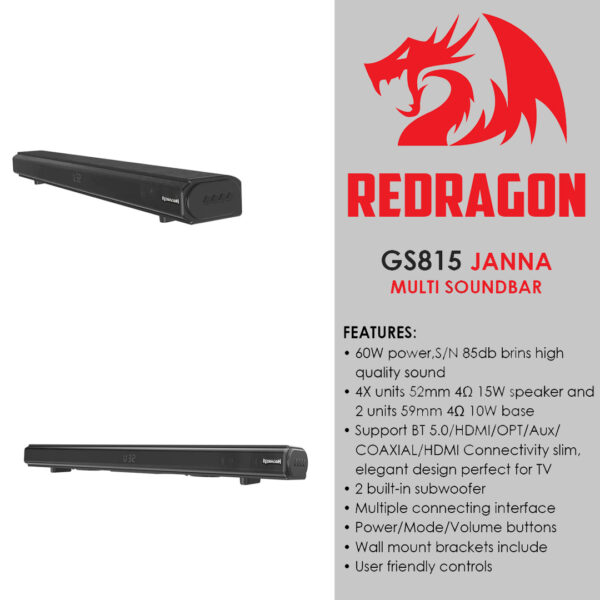 Gaming Soundbar - Redragon GS815 - Image 3