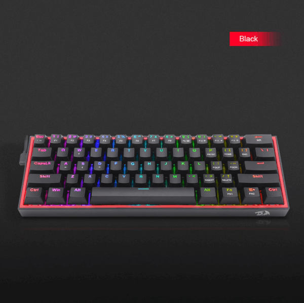 Gaming πληκτρολόγιο - Redragon K617 Fizz RGB (Black) - Image 4