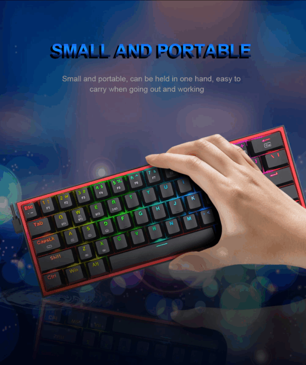 Gaming πληκτρολόγιο - Redragon K616 RGB Fizz Pro (Black) - Image 3