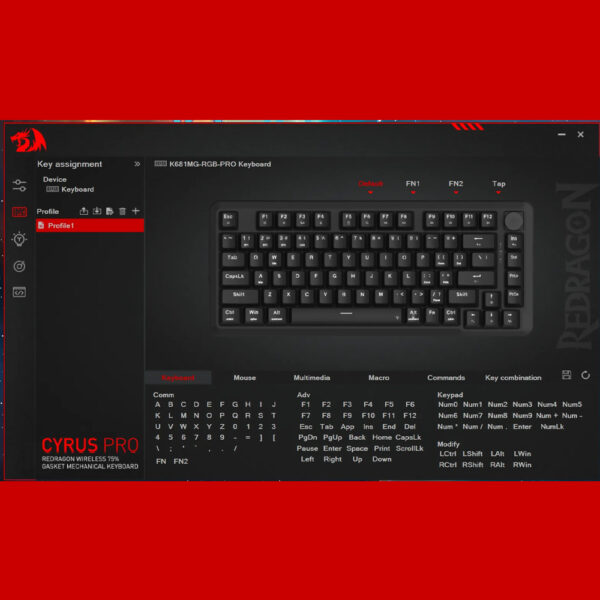 Gaming πληκτρολόγιο - Redragon Cyrus PRO K681MG-RGB-PRO - Image 11