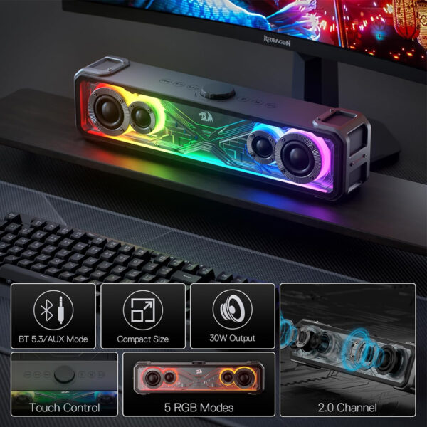 Gaming Soundbar - Redragon GS817 - Image 10