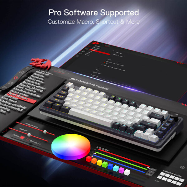 Gaming πληκτρολόγιο - Redragon Geb K673WB-RGB-PRO - Image 8