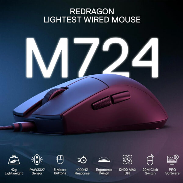 Gaming Ποντίκι - Redragon K1NG M724 - Image 4