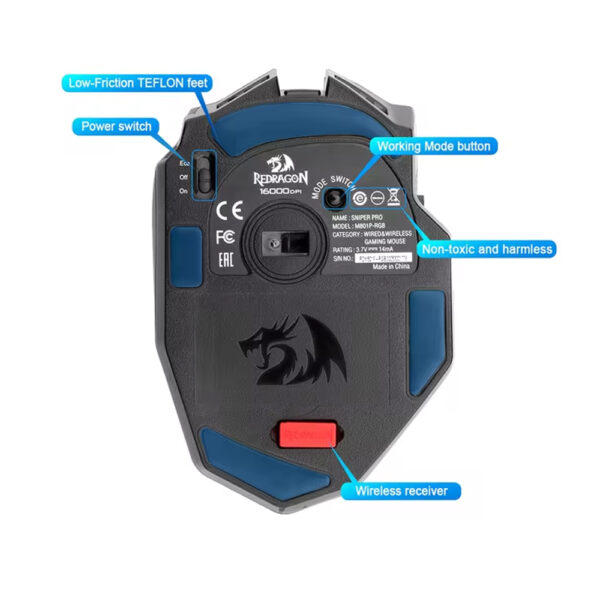 Gaming Ποντίκι - Redragon Sniper Pro M801P-RGB - Image 6