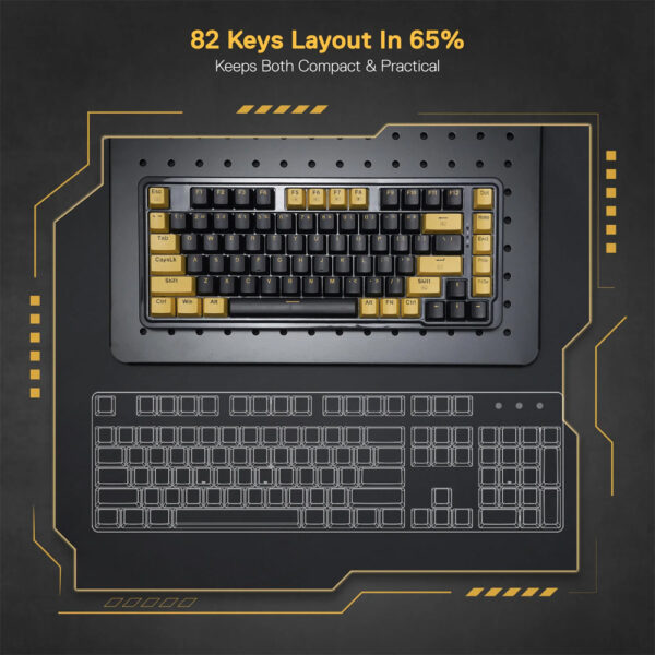 Gaming πληκτρολόγιο - Redragon ELF K649YP-RGB - Image 4