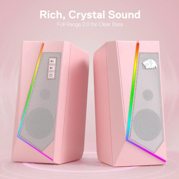 Gaming Ηχεία - Redragon Anvil GS520P RGB (PINK) - Image 3