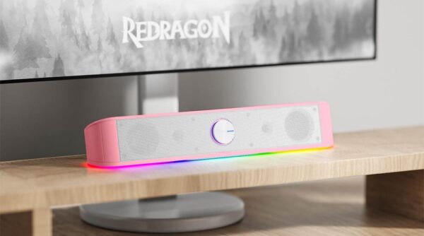 Gaming Soundbar - Redragon Adiemus GS560P Adiemus (Pink) - Image 8