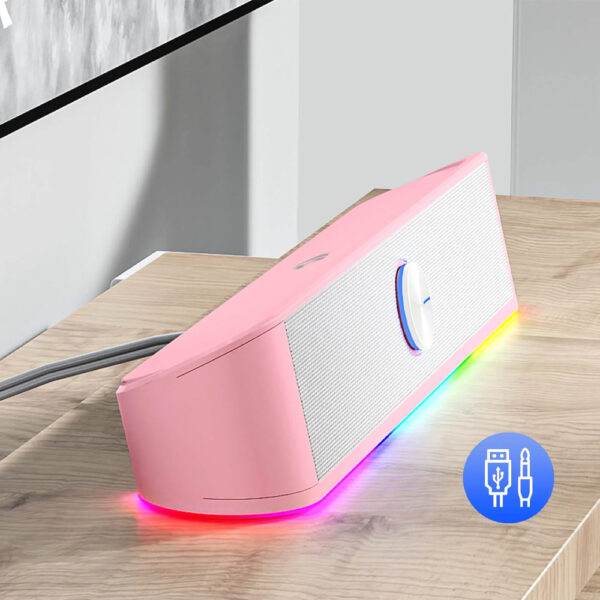 Gaming Soundbar - Redragon Adiemus GS560P Adiemus (Pink) - Image 7