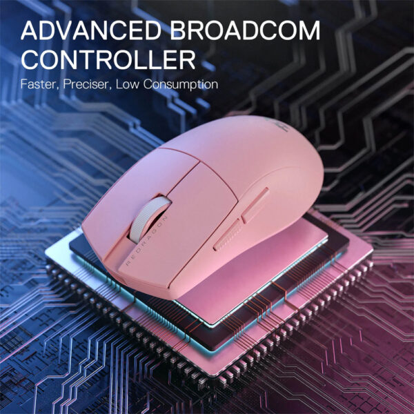 Gaming Ποντίκι - Redragon M916 PRO 1K 3-Mode Wireless (Pink) - Image 5