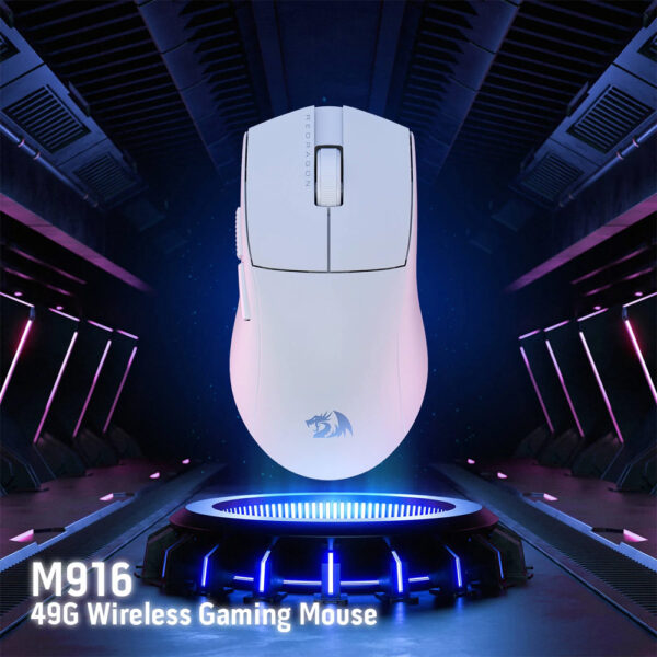 Gaming Ποντίκι - Redragon M916 PRO 1K 3-Mode Wireless (White) - Image 3