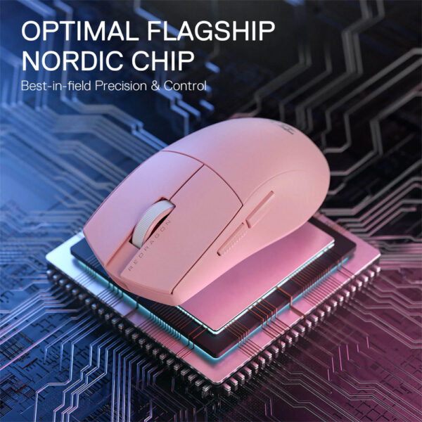 Gaming Ποντίκι - Redragon M916P-PRO-4K 3-Mode Wireless (Pink) - Image 3