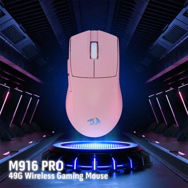 Gaming Ποντίκι - Redragon M916P-PRO-4K 3-Mode Wireless (Pink) - Image 6