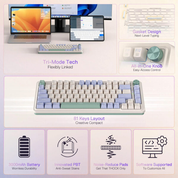 Gaming πληκτρολόγιο - Redragon UCAL K673CPG-RGB PRO - Image 8