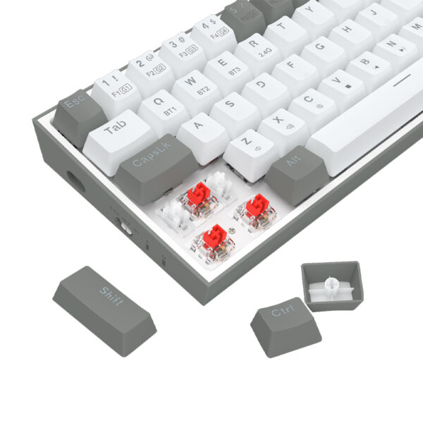 Gaming πληκτρολόγιο - Redragon Castor Pro K631RGB-PRO-WG (White/Grey) - Image 3