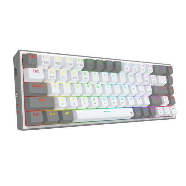 Gaming πληκτρολόγιο - Redragon Castor Pro K631RGB-PRO-WG (White/Grey) - Image 8