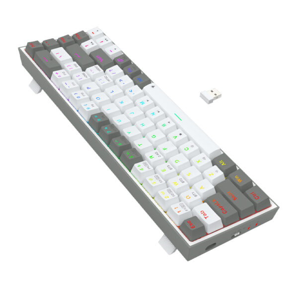 Gaming πληκτρολόγιο - Redragon Castor Pro K631RGB-PRO-WG (White/Grey) - Image 5