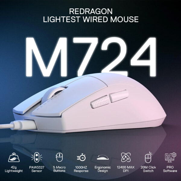 Gaming Ποντίκι - Redragon K1NG M724W - Image 6