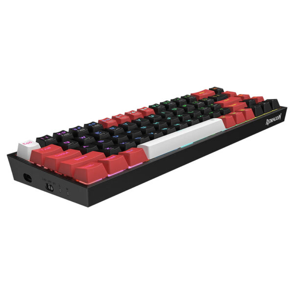 Gaming πληκτρολόγιο - Redragon Castor Pro K631RGB-PRO-BRW (Black/Red/White) - Image 3