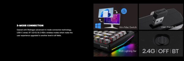 Gaming πληκτρολόγιο - Redragon K687GG-RGB-PRO - Image 9