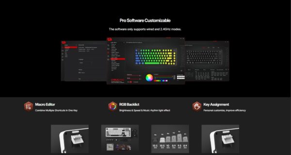 Gaming πληκτρολόγιο - Redragon K688WGL-RGB-PRO - Image 10