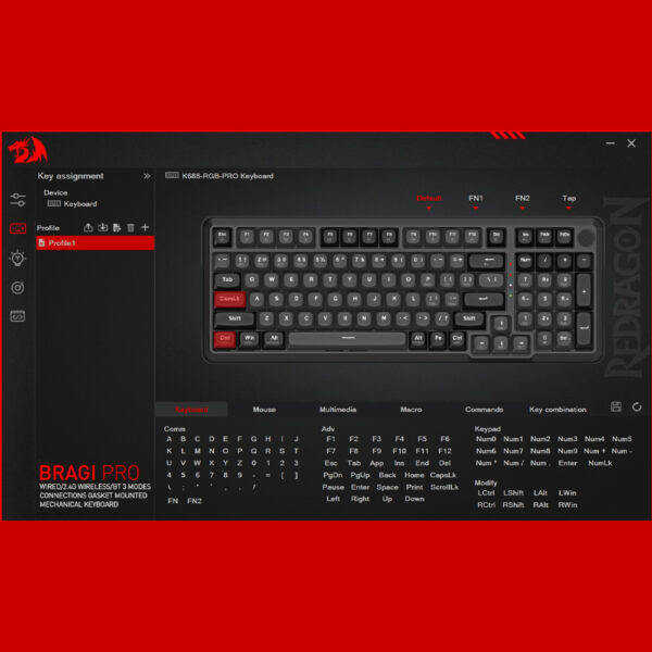 Gaming πληκτρολόγιο - Redragon BRAGI PRO K688GB-RGB-PRO - Image 10